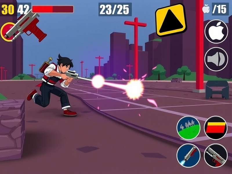 Fiesta Gun Hero features showcase with multiple gameplay elements